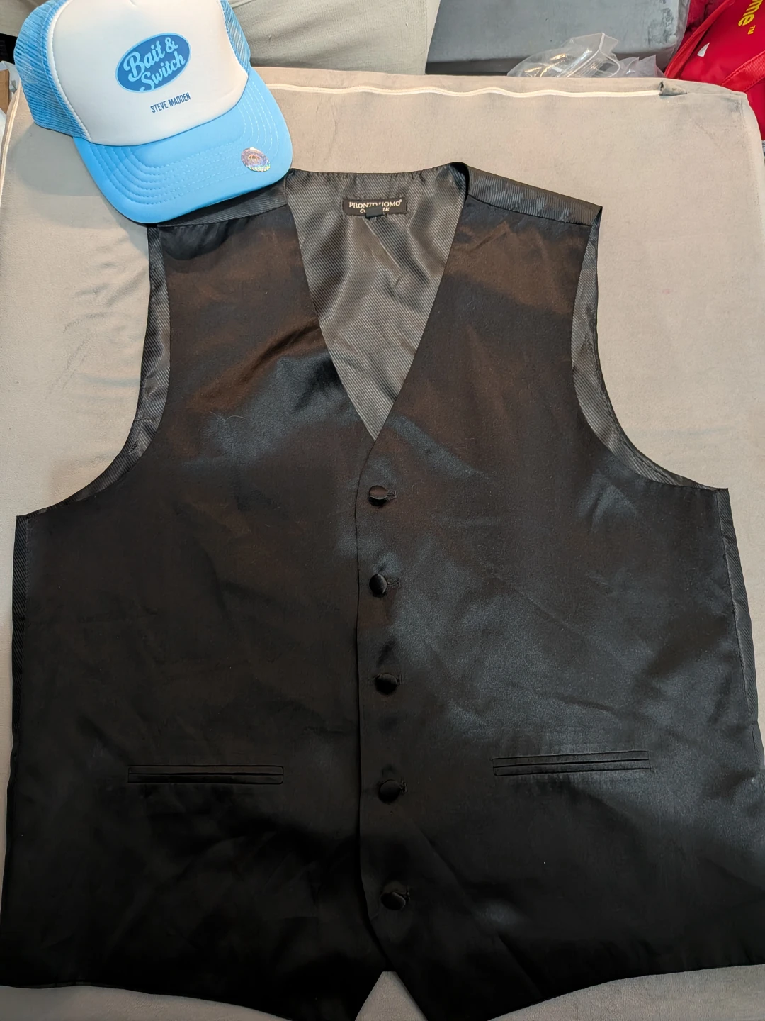 Pronto Uomo Couture 100% Silk Vest Size M