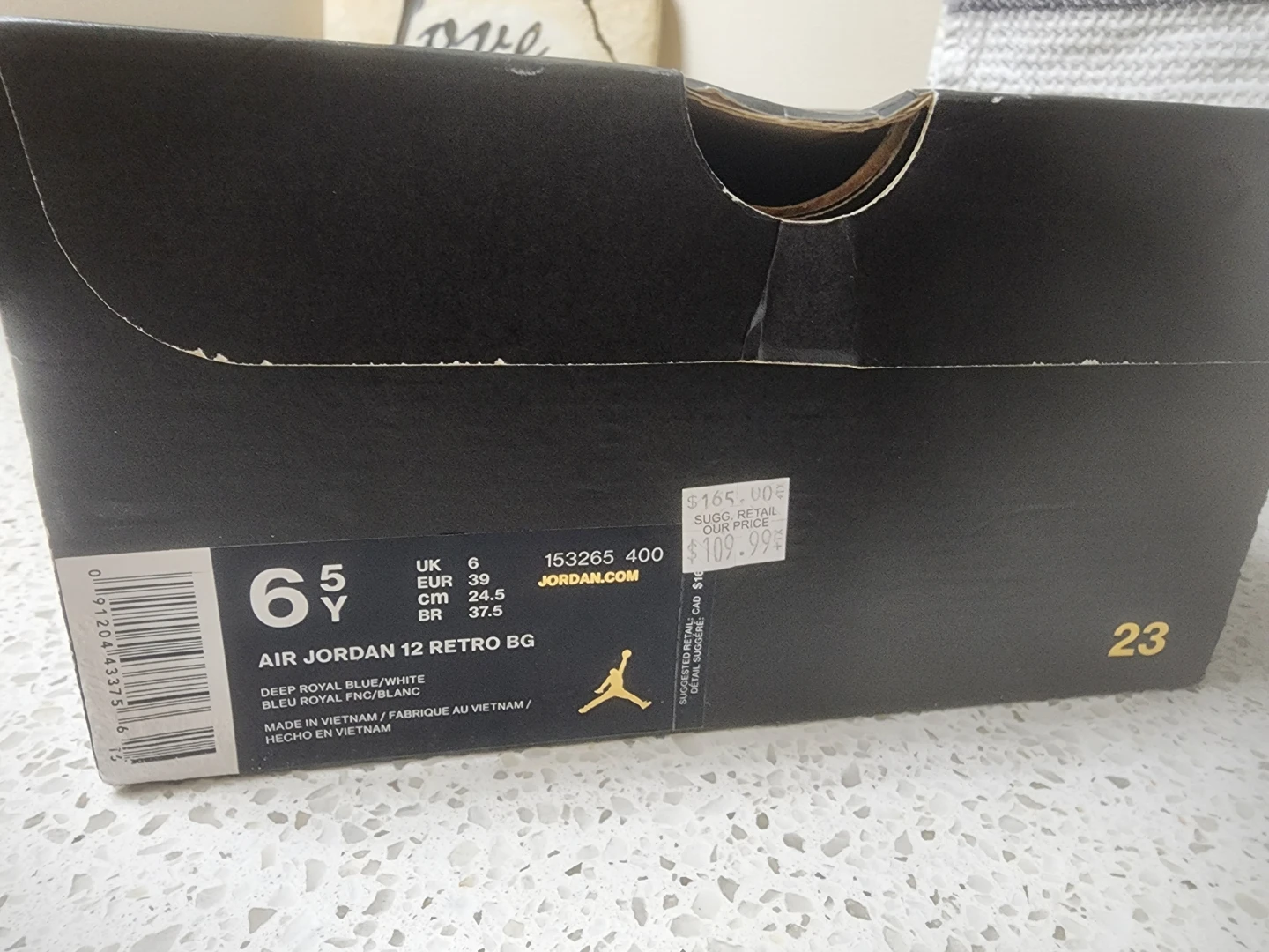 Air Jordan 12 Retro Deep Royal Blue Size 6.5Y - photo 4