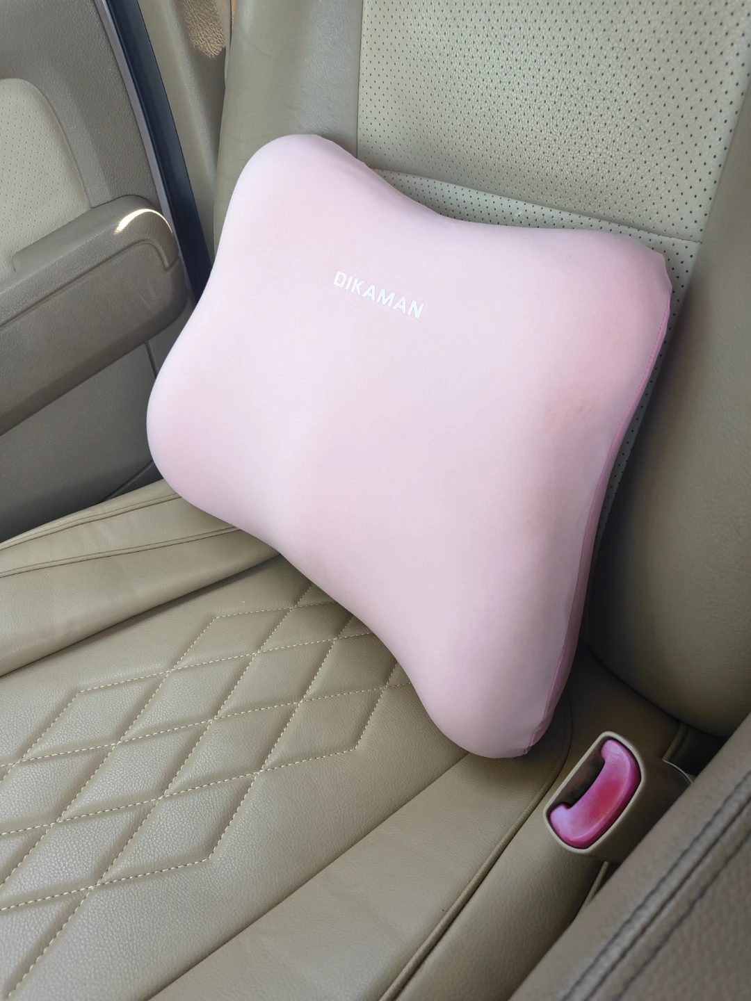 Pink Car Lumbar Support Pillow