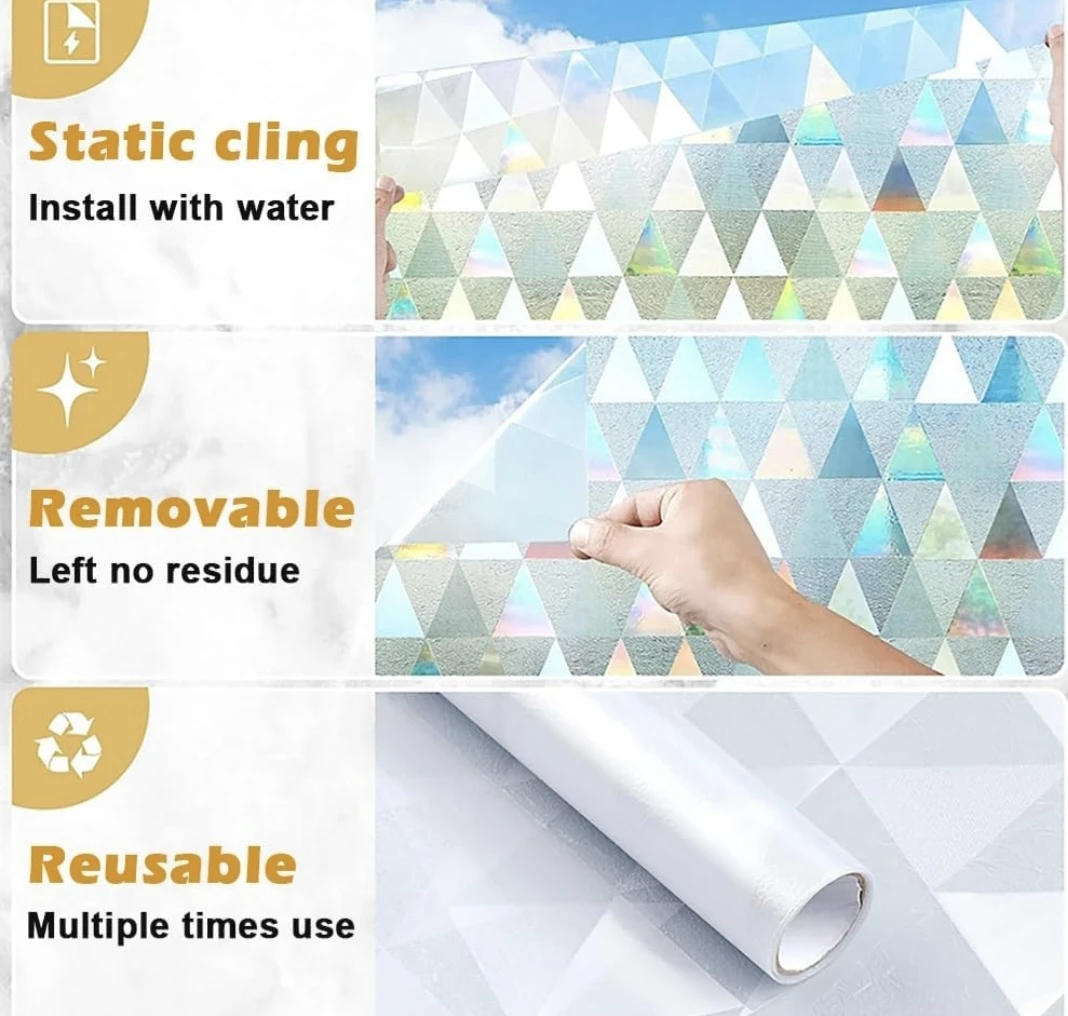 Geometric Window Film Privacy 17.7"x158" - photo 5