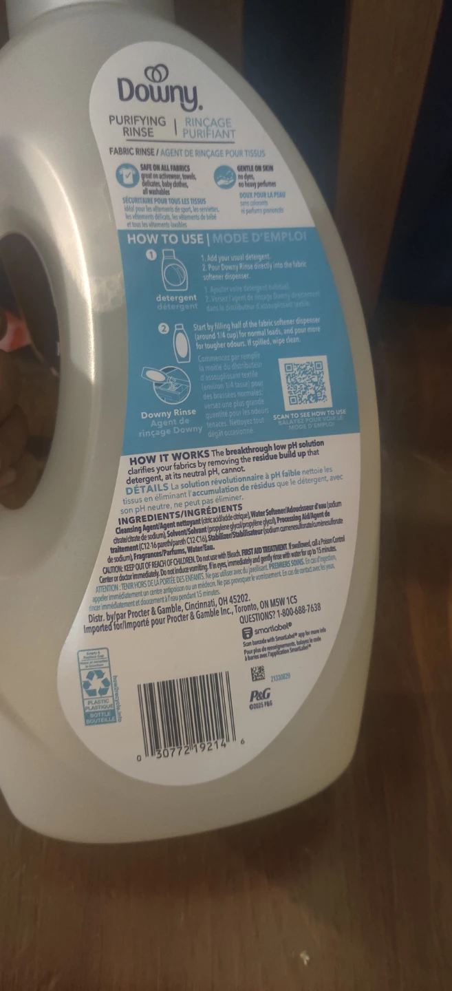 Downy Purifying Rinse Fabric Rinse - Cool Cotton 1.8L - photo 2