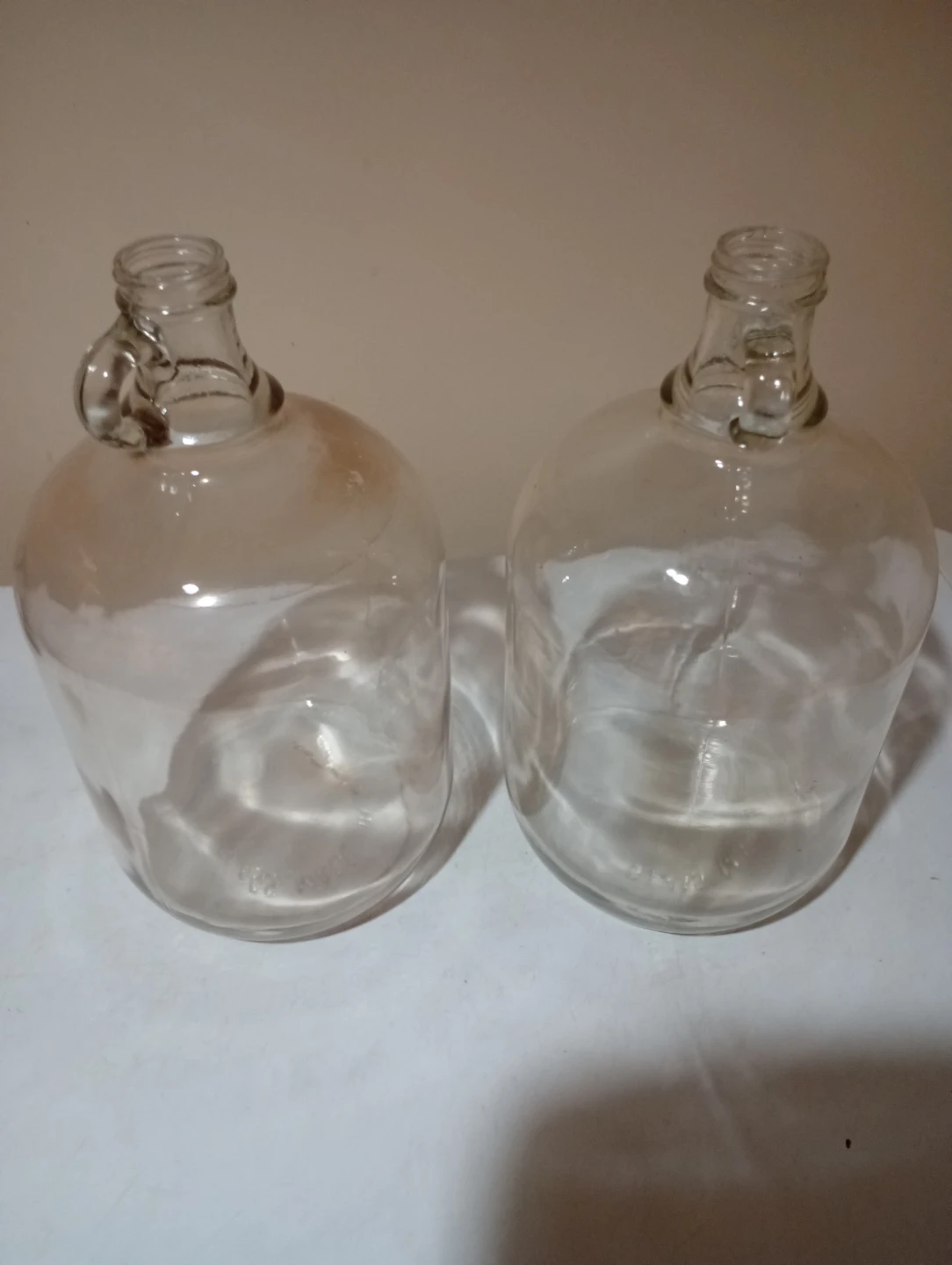Free !!! Clear Glass Jugs for Wine Making