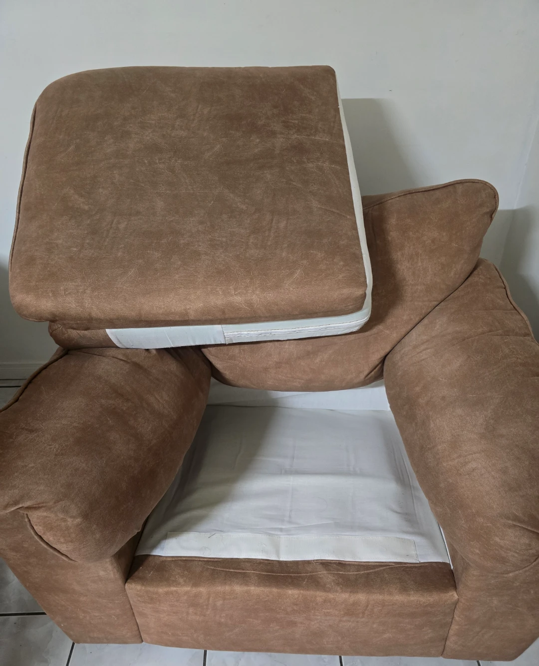 Brown Suede Armchair - photo 2