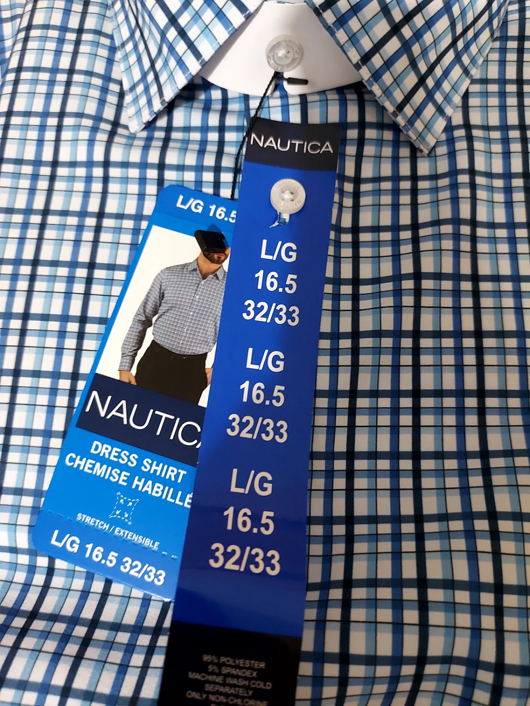 New Nautica Slim Fit Dress Shirt - Size 16.5 32/33 - photo 5