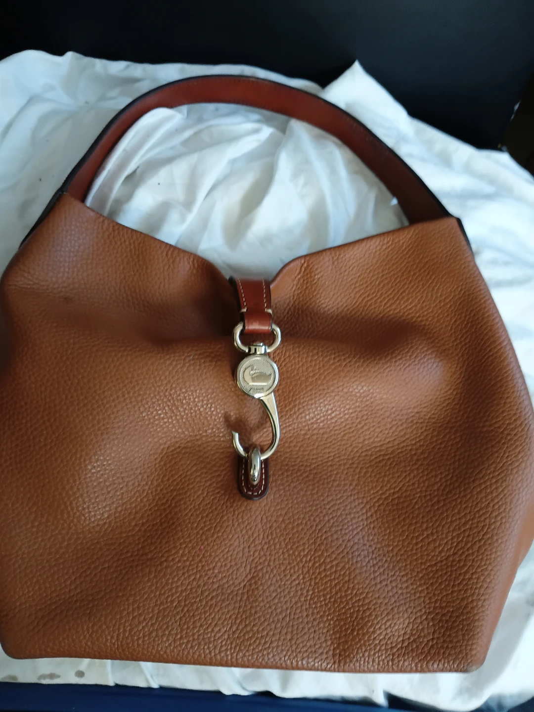 Dooney & Bourke Brown Leather Hobo Bag