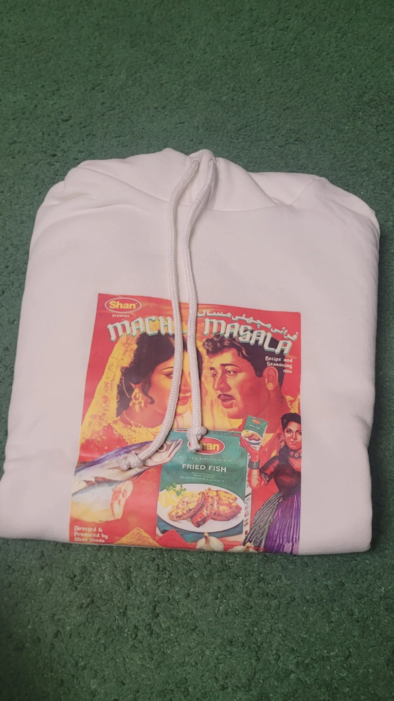 Shan Foods Machli Masala White Hoodie - photo 3