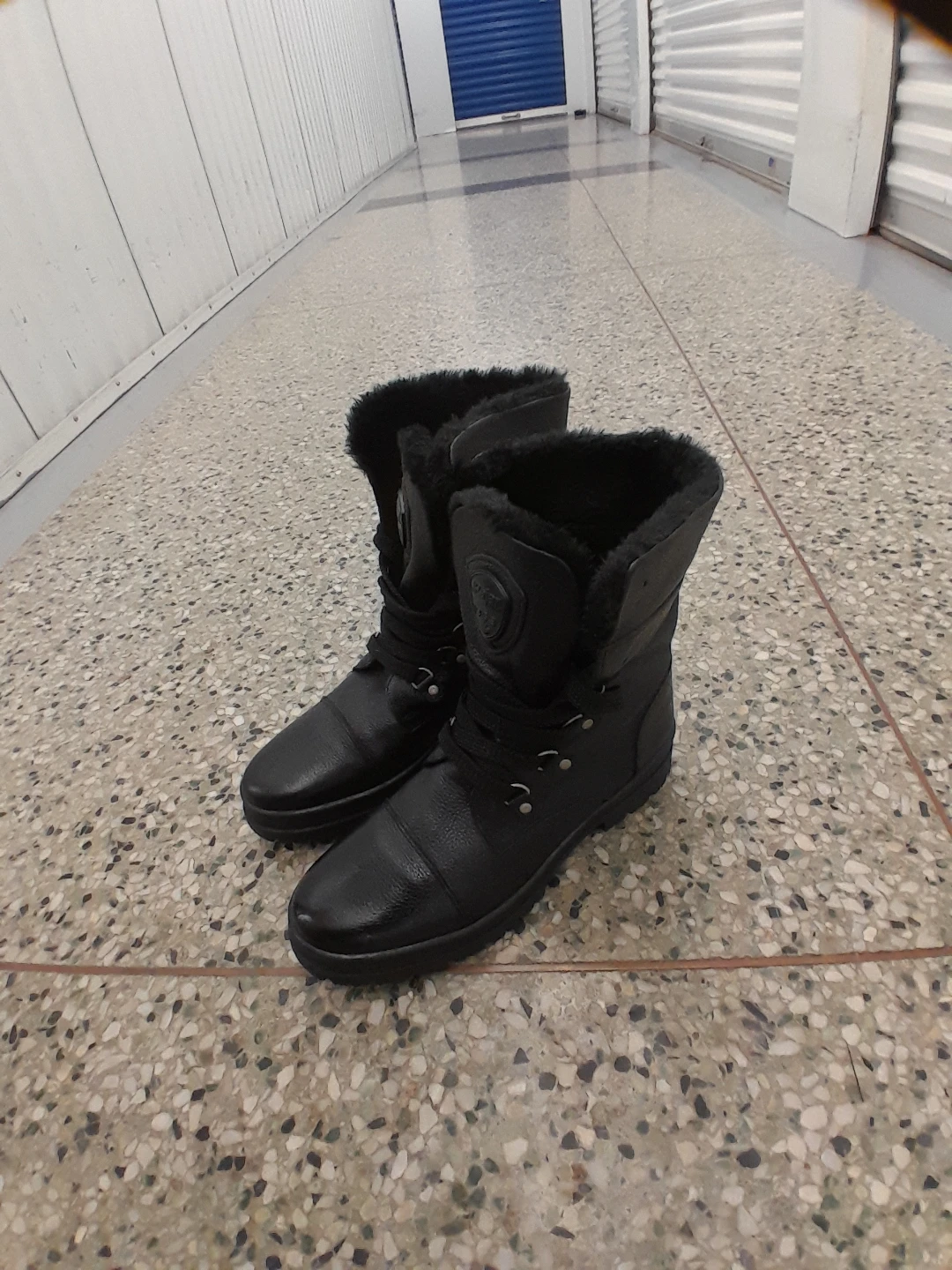 Pajar Black Fur-Lined Winter Boots Women's Size 8