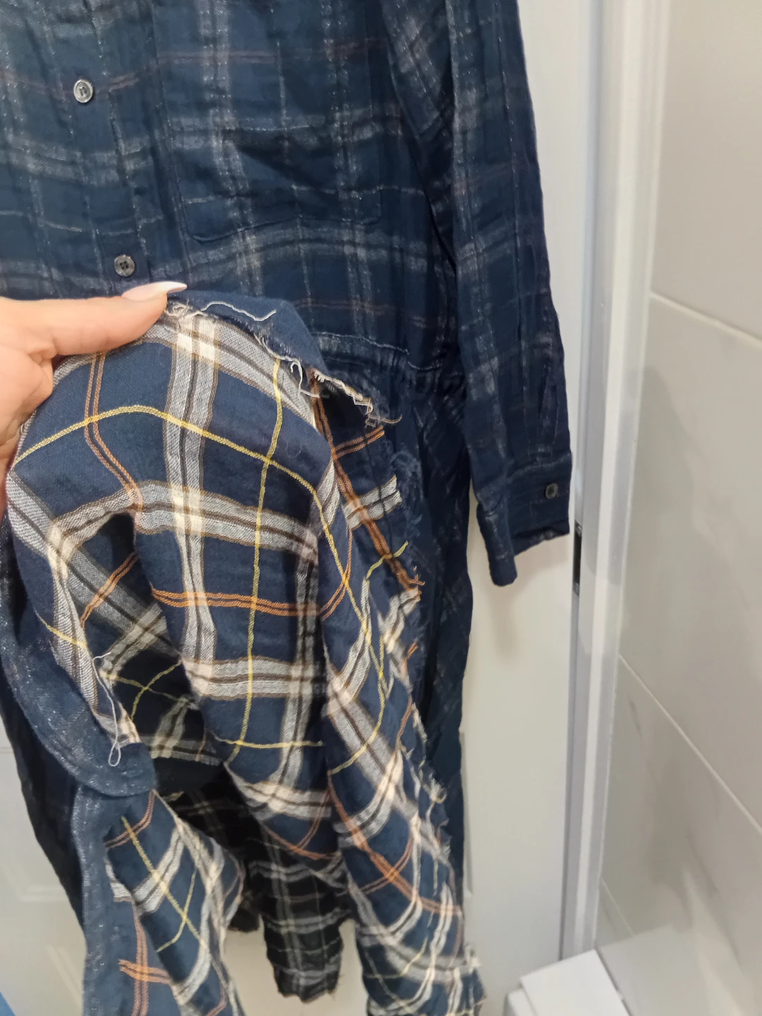 Robe chemise à carreaux Zara neuve - photo 4