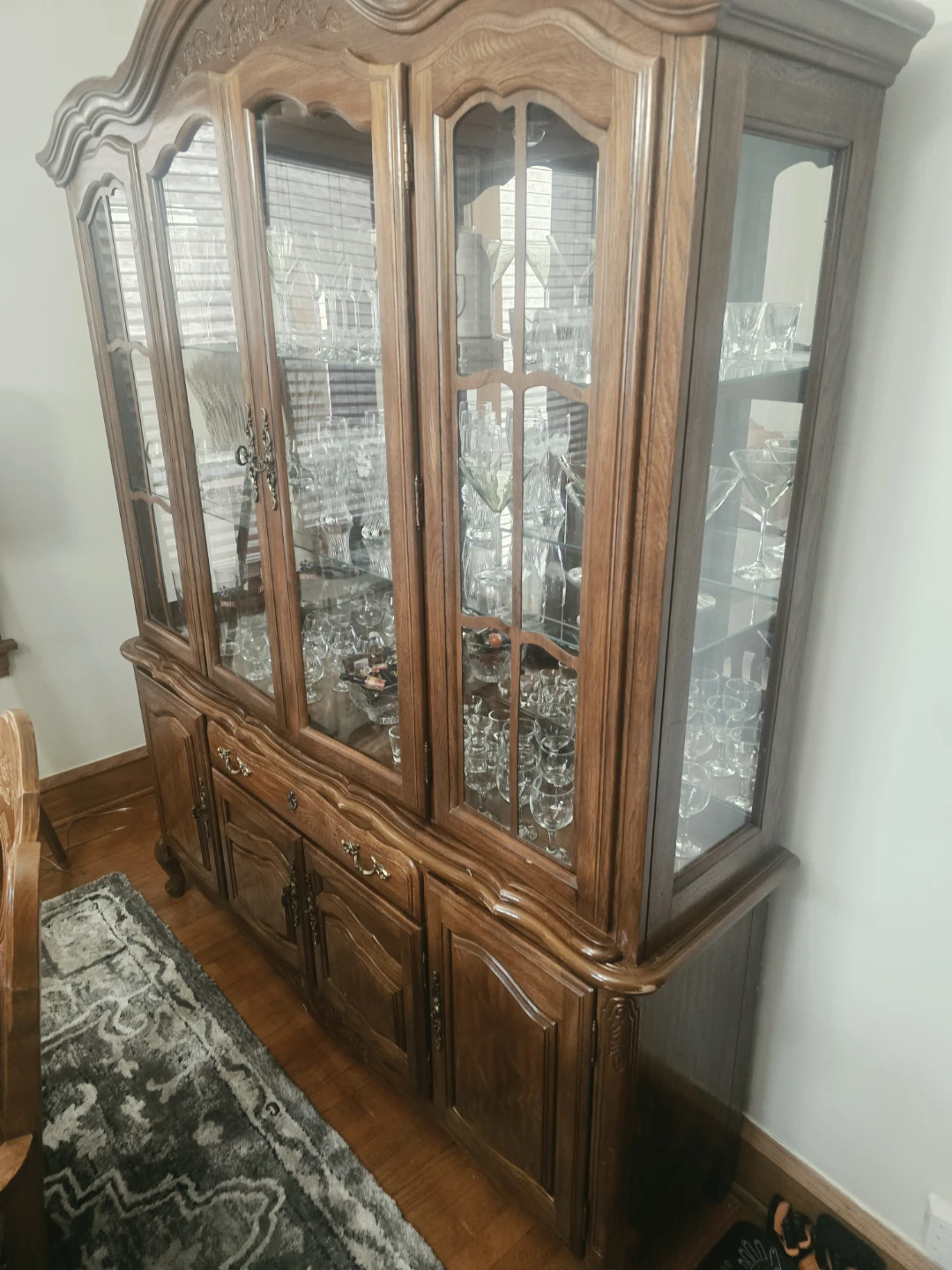 Dining Room Set with Table, Chairs, and Hutch - photo 3