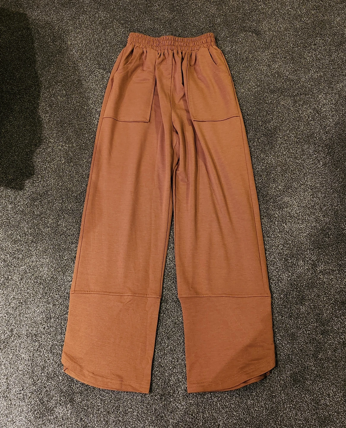 Rust-coloured Wide-Leg Pants