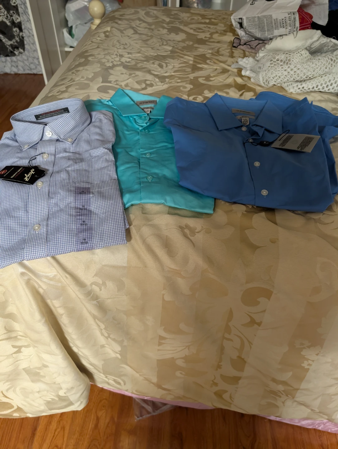 Set of 3 Le Chateau Men's Dress Shirts - photo 2