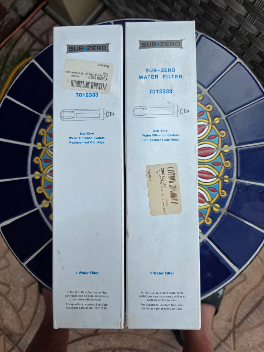 2 Sub-Zero Water Filter Cartridges 7012333