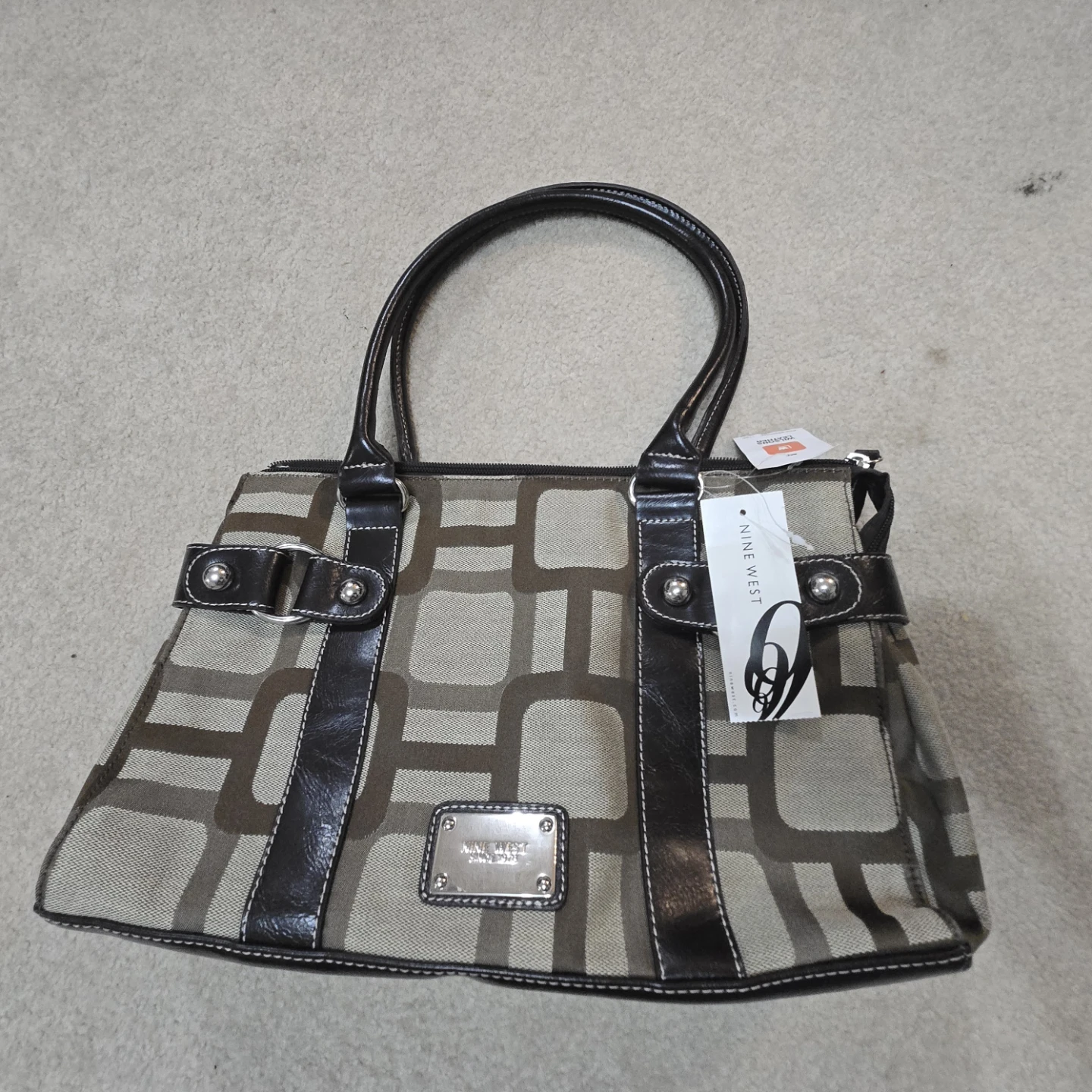 Nine West geometric print handbag
