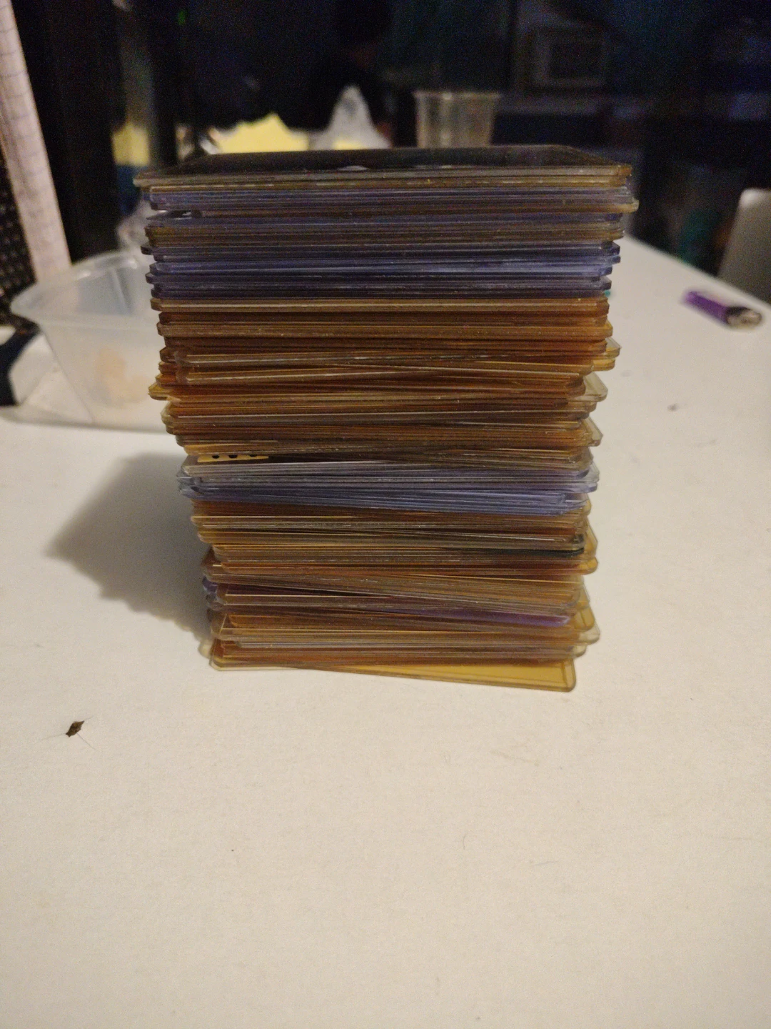 70+ Stack of Trading Card Top Loaders