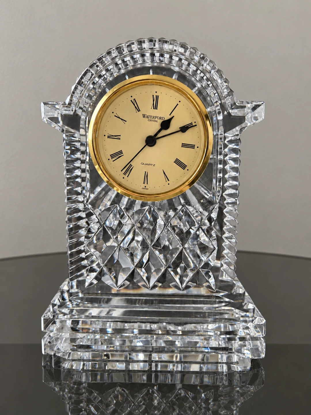 VINTAGE 80 Waterford Crystal Quartz Table Clock