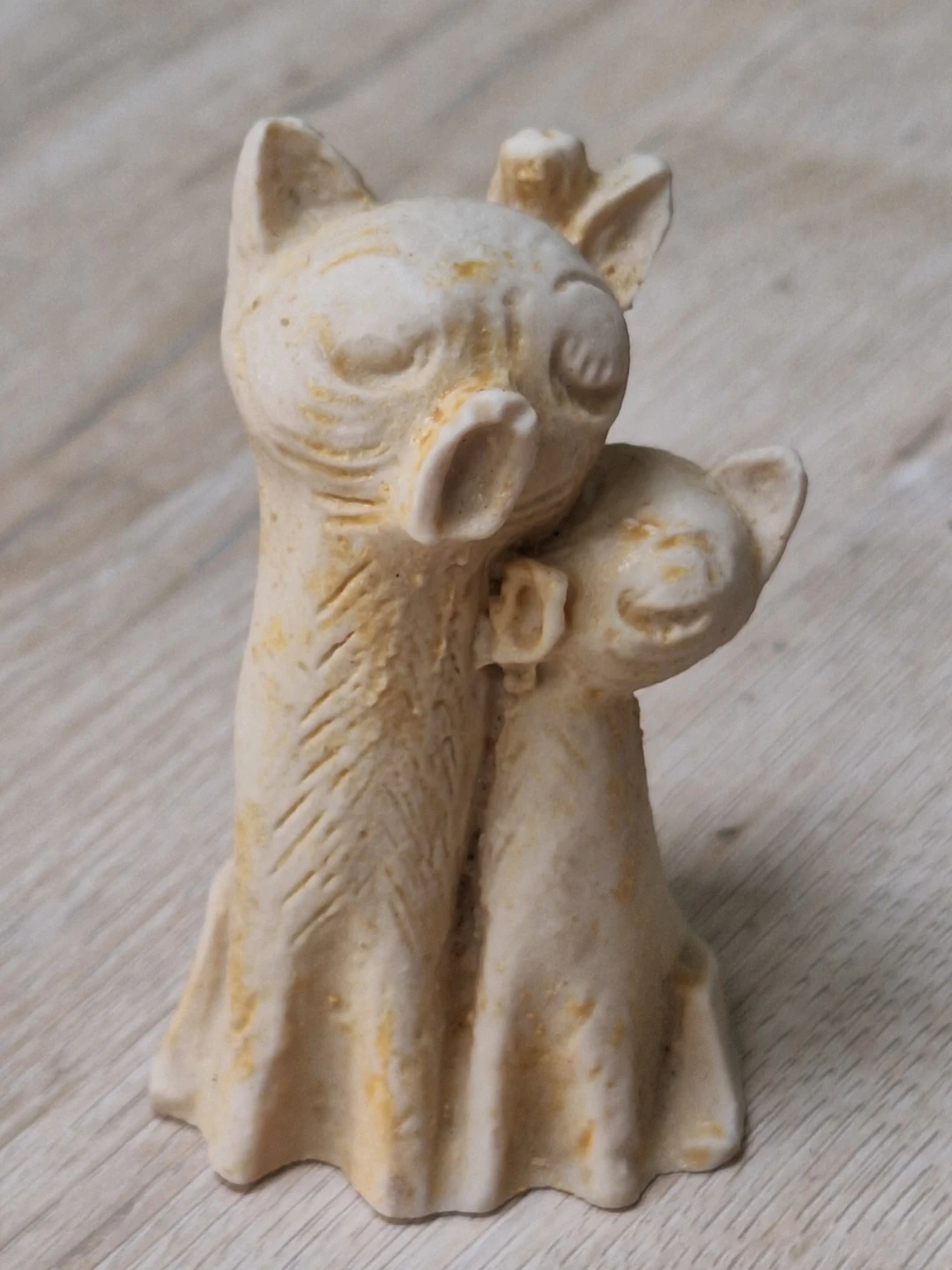 Vintage Ceramic Cat Figurine - Singing Cats