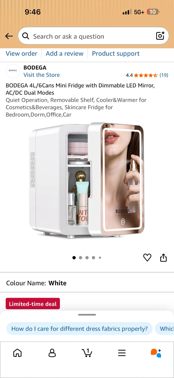 BODEGA 4L Mini Fridge with LED Mirror - photo 2