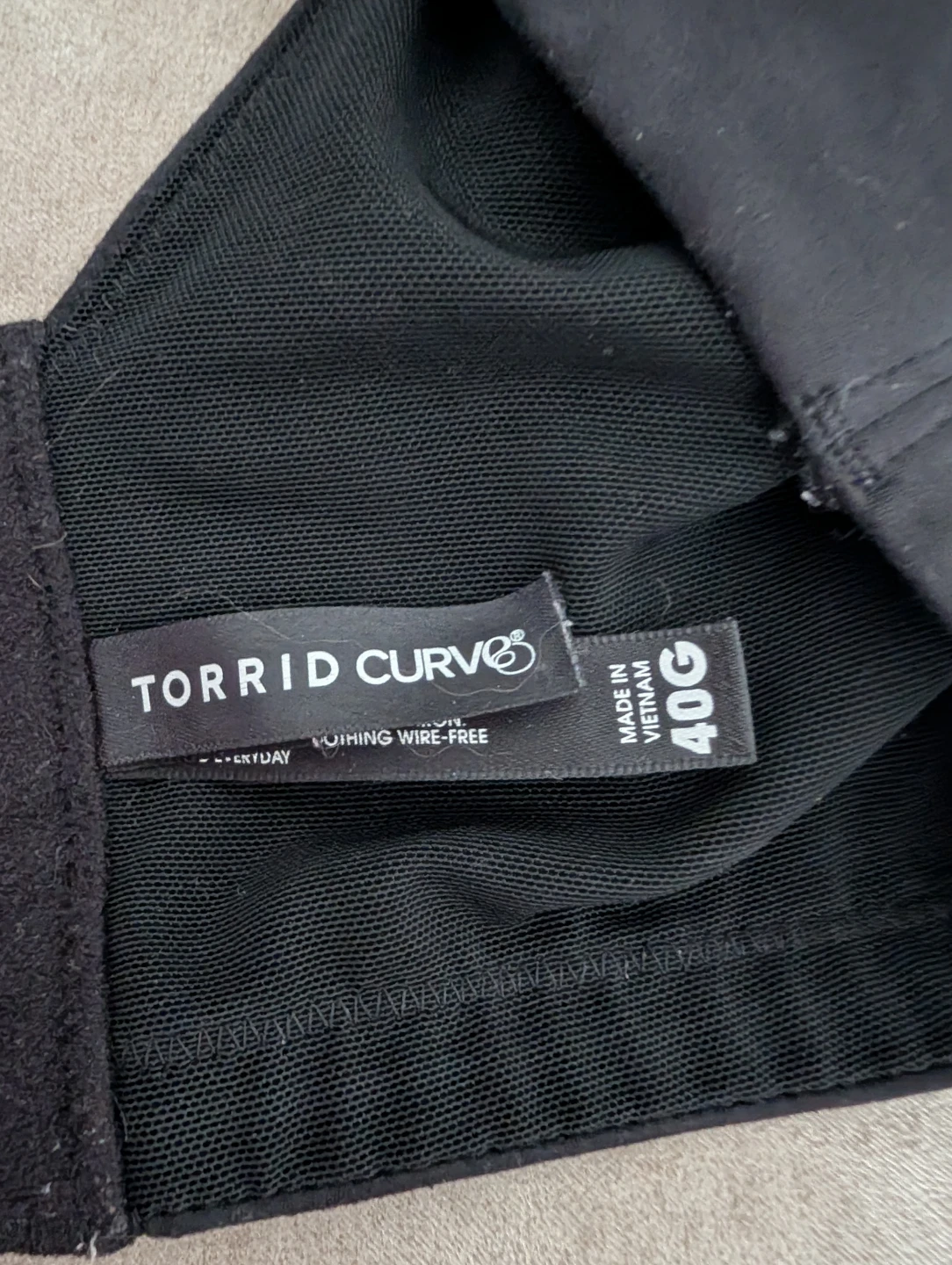 Torrid Curve Wire-Free Bra Black 40G - photo 2