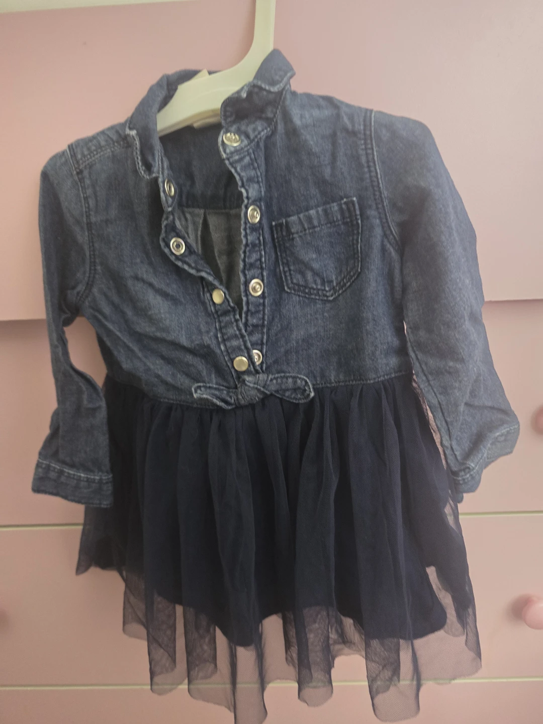 OshKosh B'gosh Denim Tulle Dress 12M