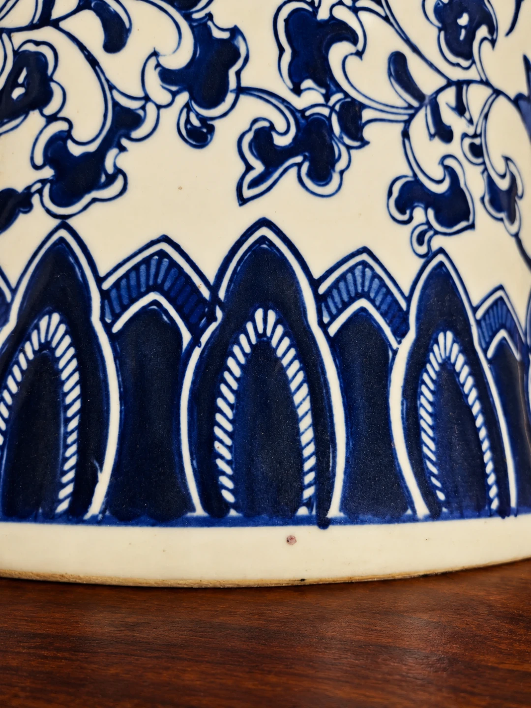 Vintage 80s Chinoserie pedestal - photo 4