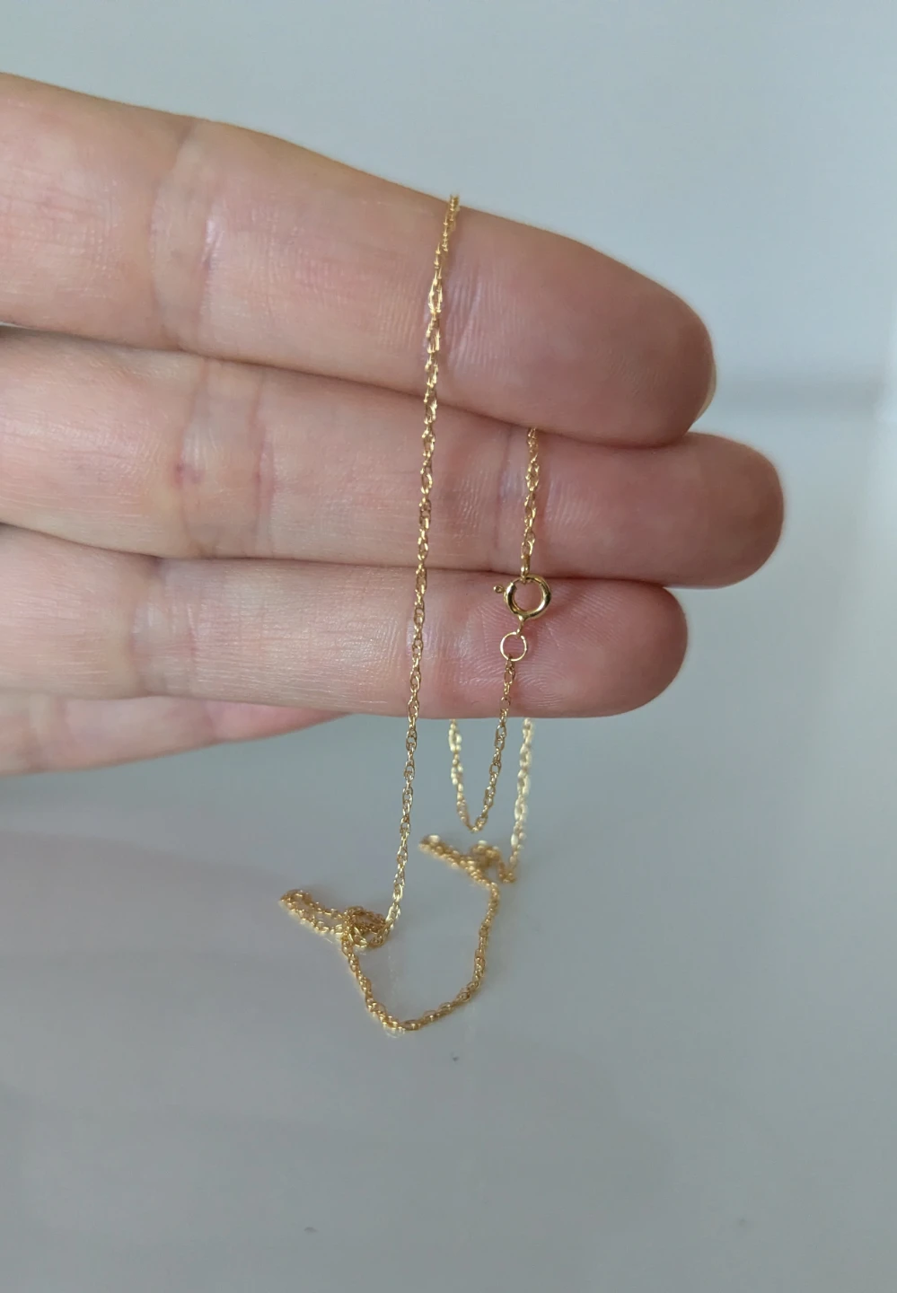 14k Gold Filled Double Rope Chain (14" / 1mm) - photo 2