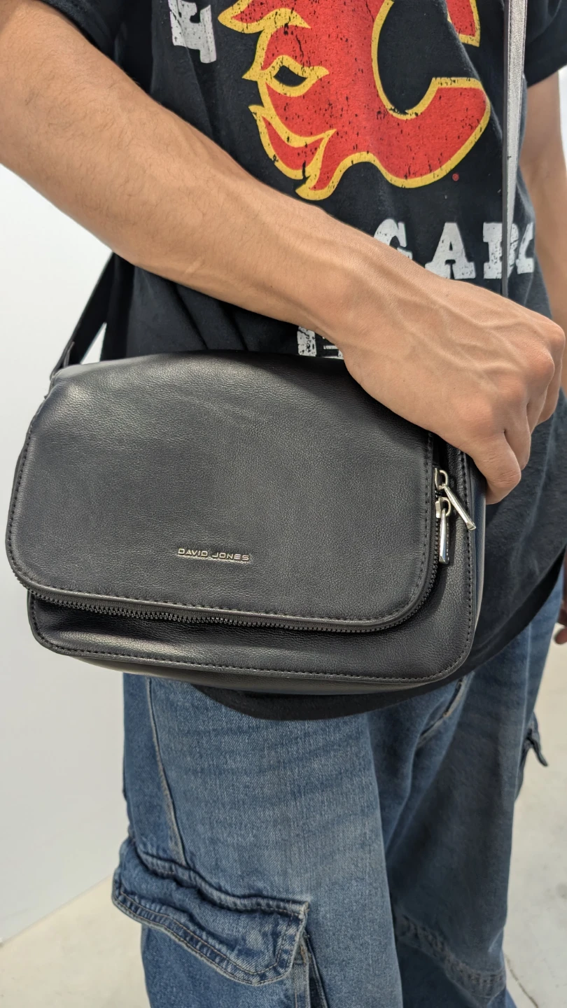 Black David Jones Shoulder Bag