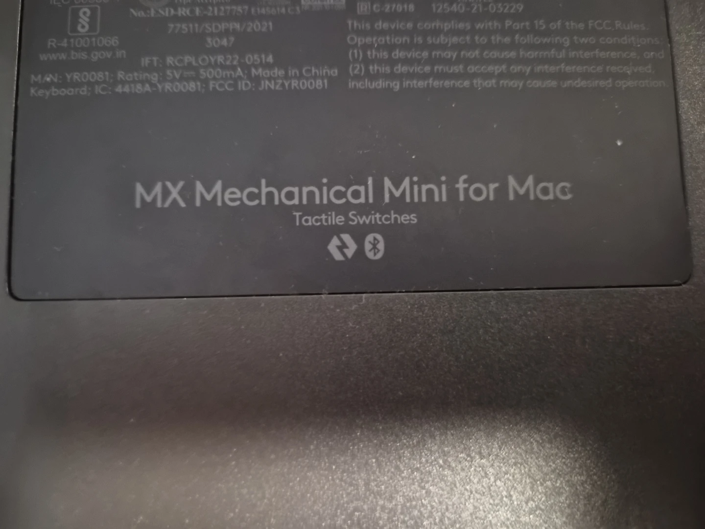 Logitech MX Mechanical Mini for Mac Keyboard - photo 2