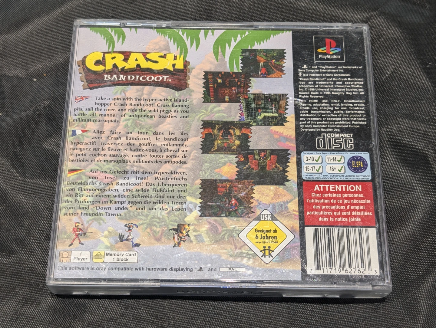 Crash Bandicoot for PlayStation 1 (PAL) game - photo 4