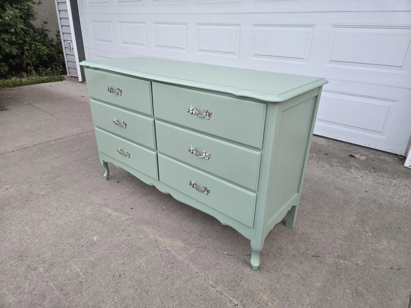 Sage Green Six-Drawer Dresser - photo 2