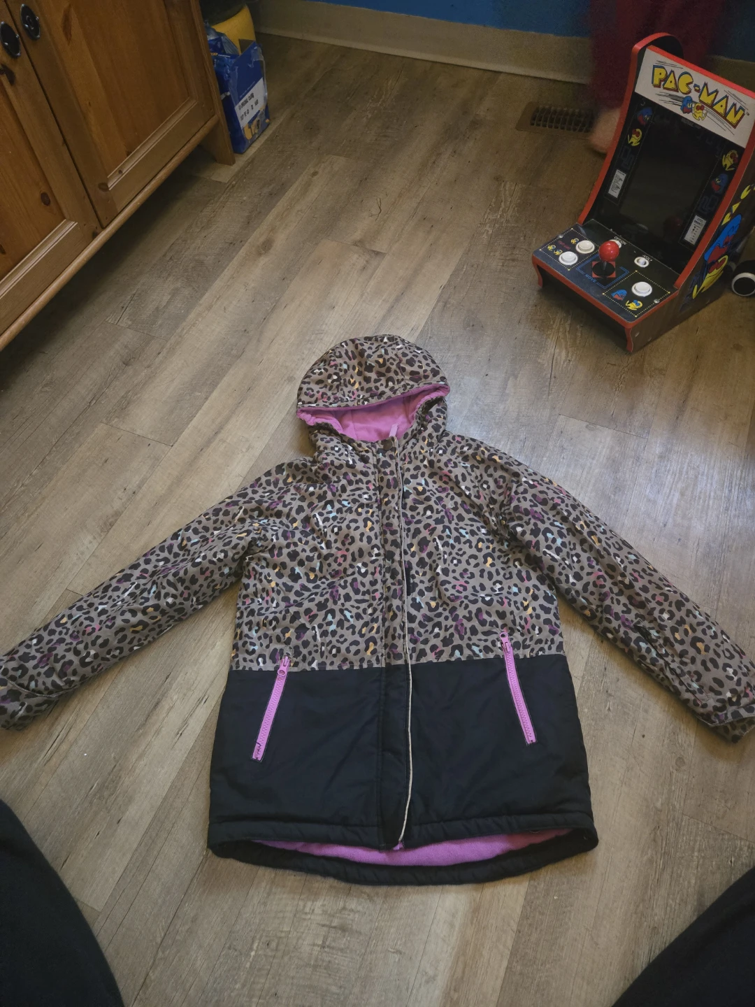 Therm Leopard Print Winter Jacket Size 10 - photo 2