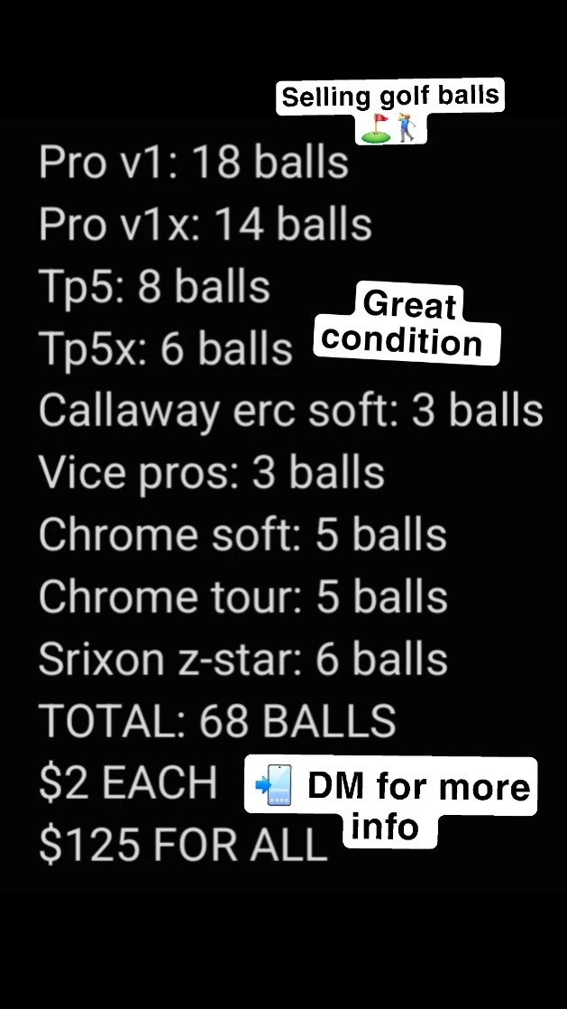 PREMIUM GOLF BALLS 🏌‍♂️⛳️