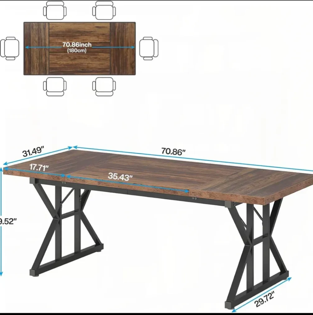Mid-Century Modern Dining Set – Table & 4 Chairs - photo 3