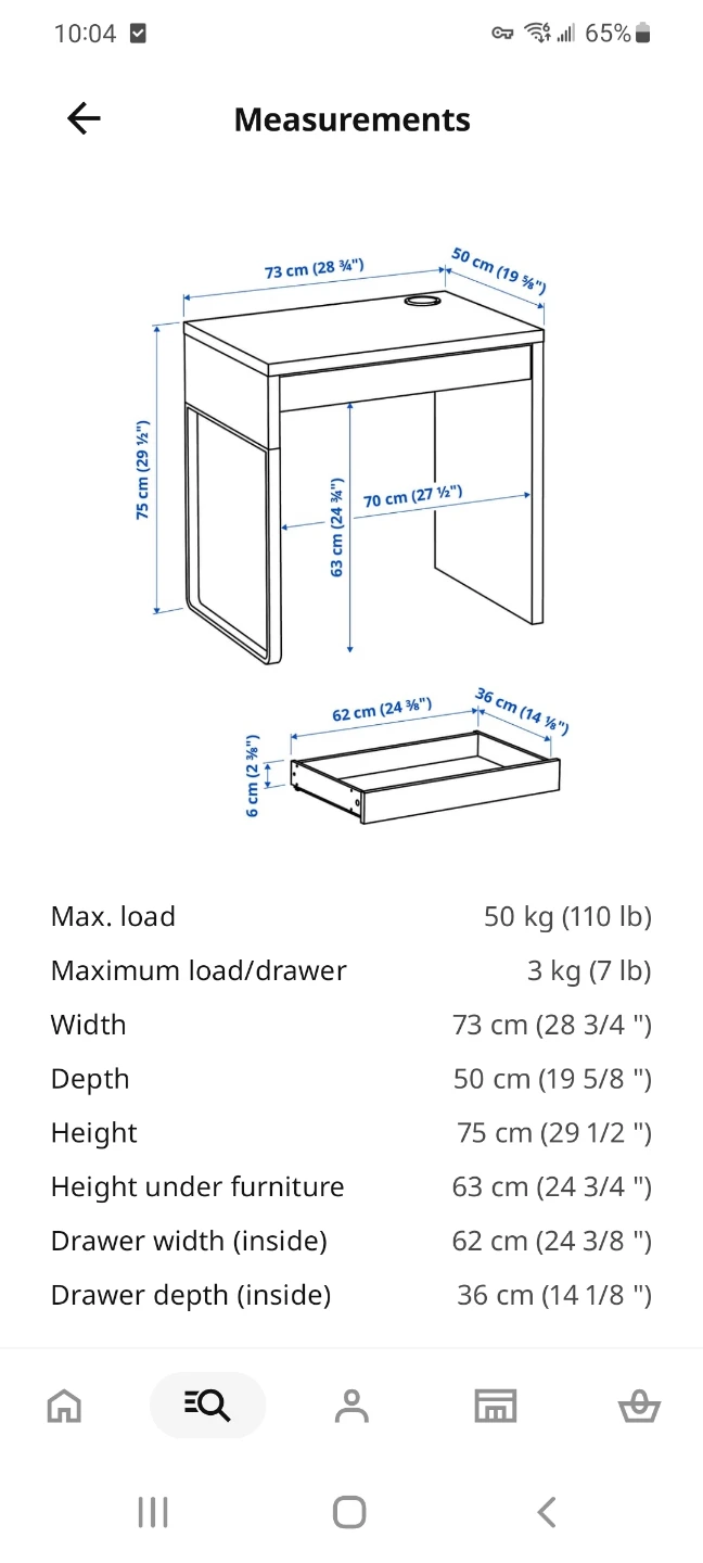 IKEA MICKE Desk - White - photo 2