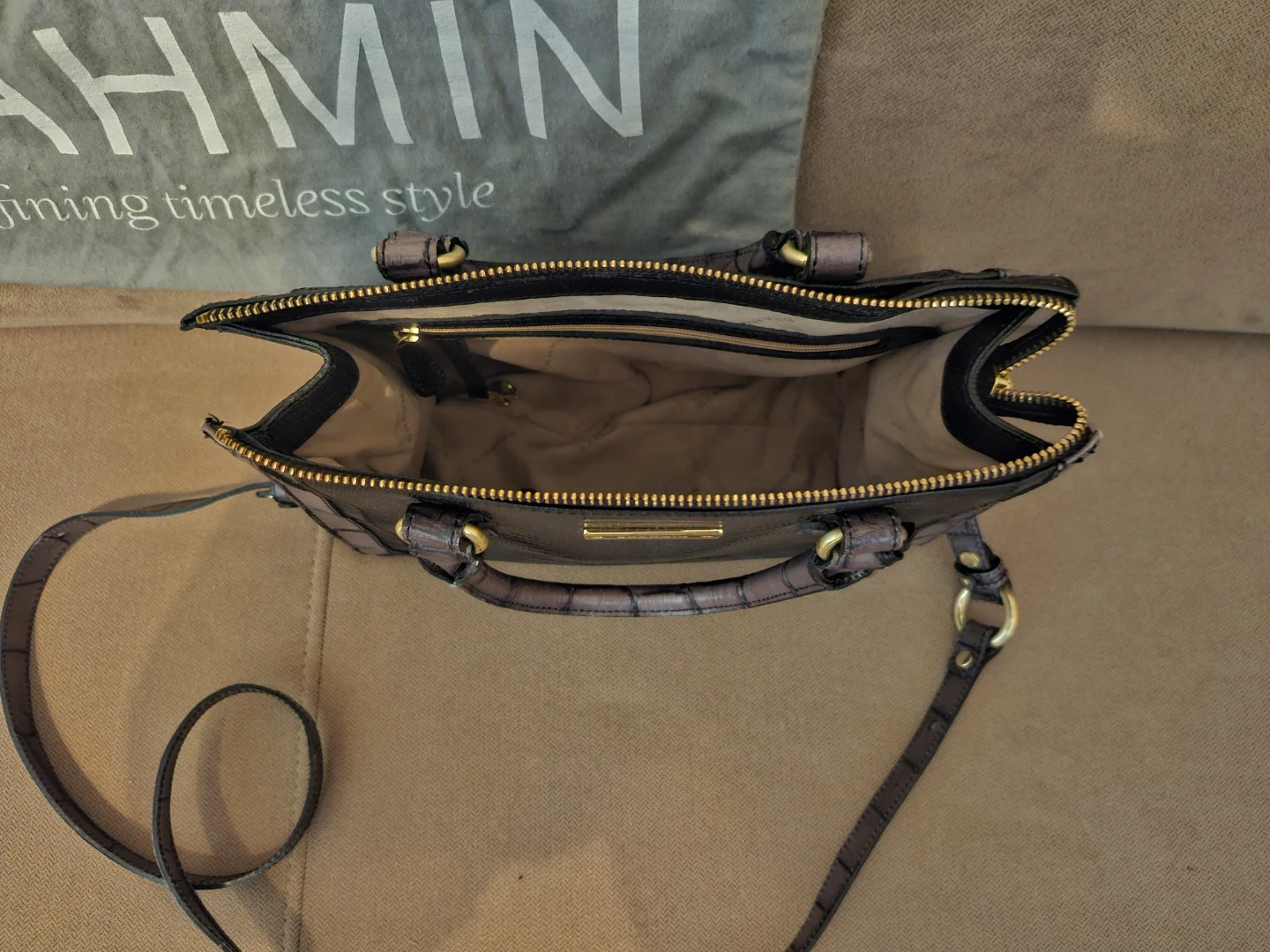 Brahmin Leather Handbag and Matching Wallet Set - photo 3