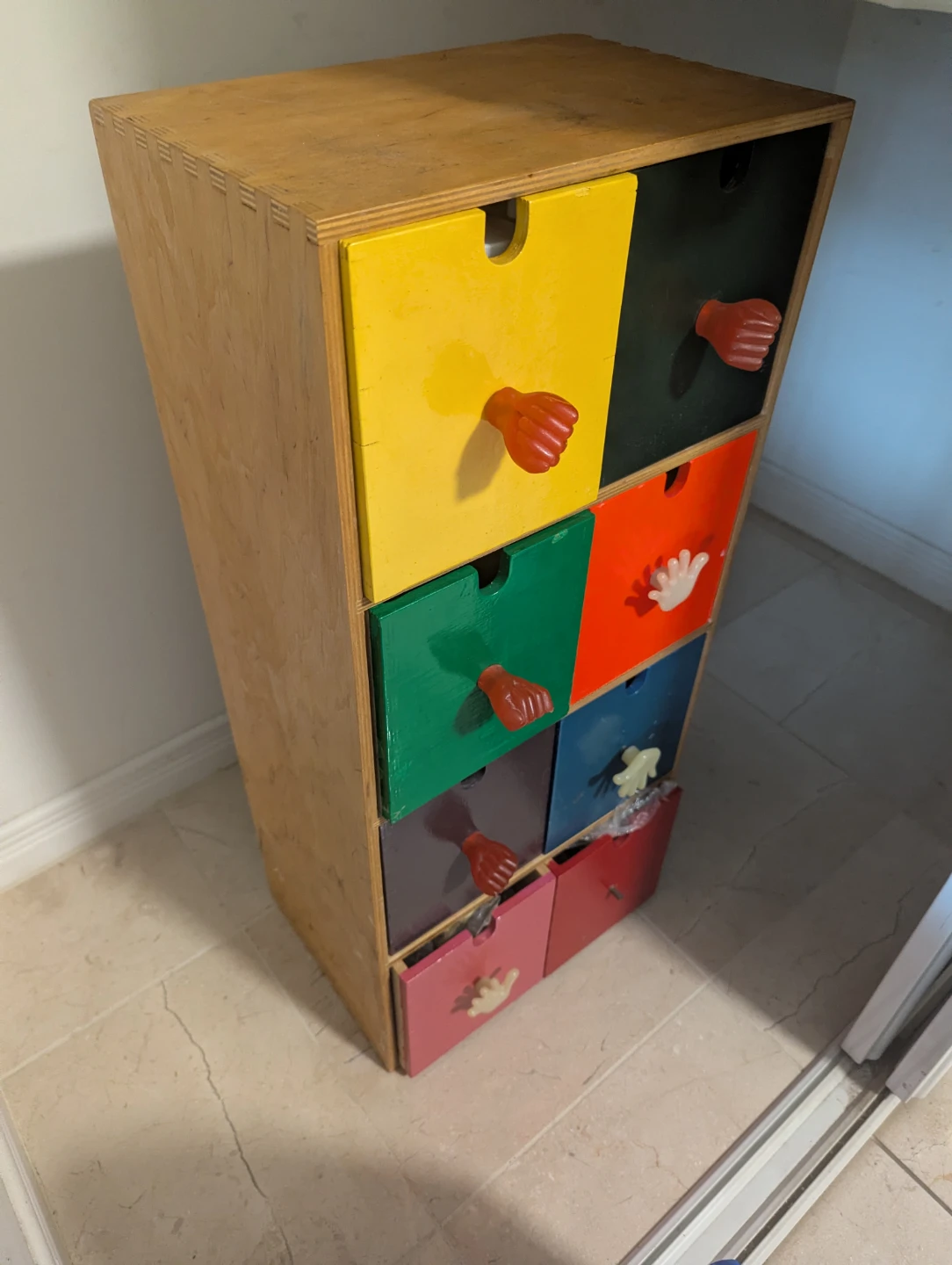 Ikea multi-coloured wooden storage unit - photo 2
