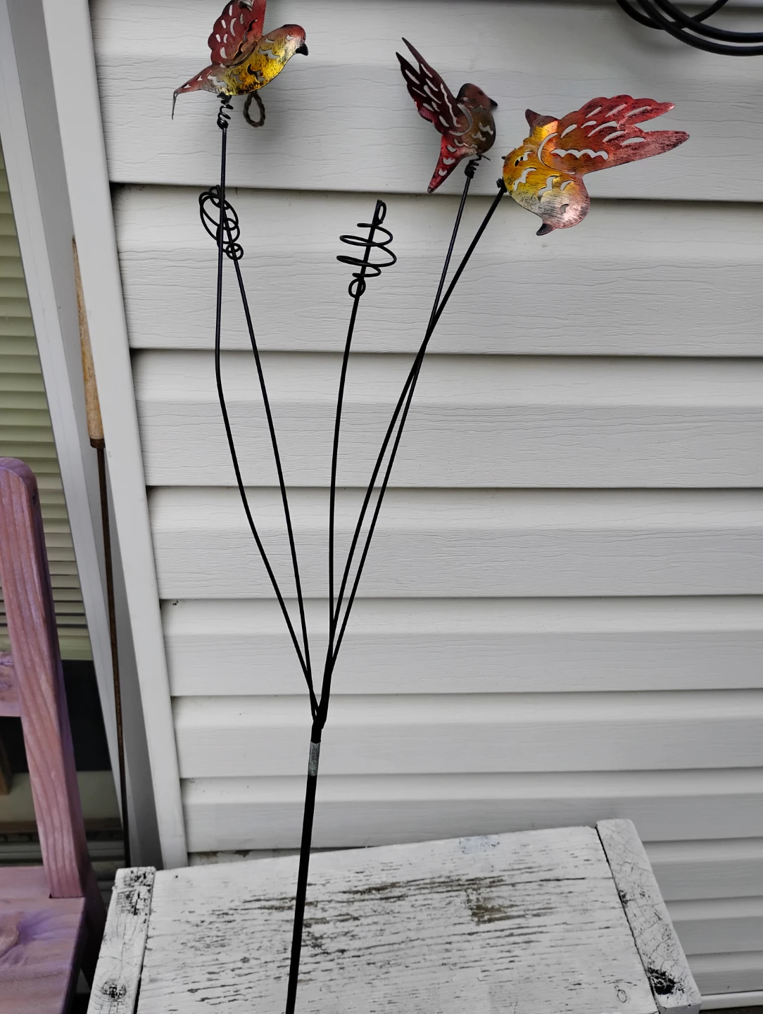 Metal Bird Garden Stake - photo 2