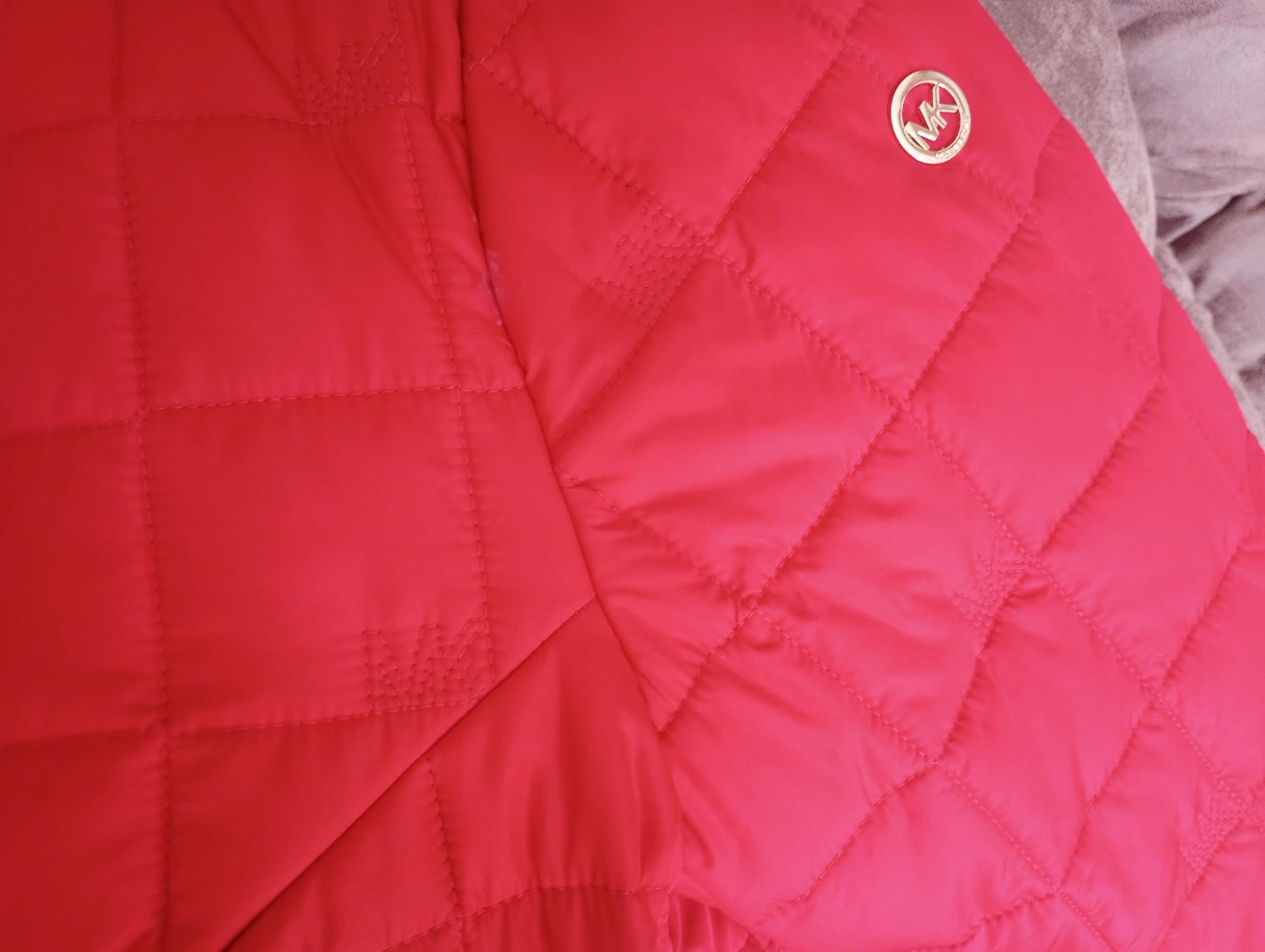 Michael Kors Red Quilted Jacket XL