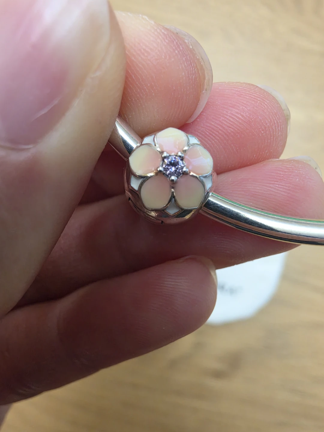 Brand New Pandora Moments Bangle Bracelet with one Charms - photo 4