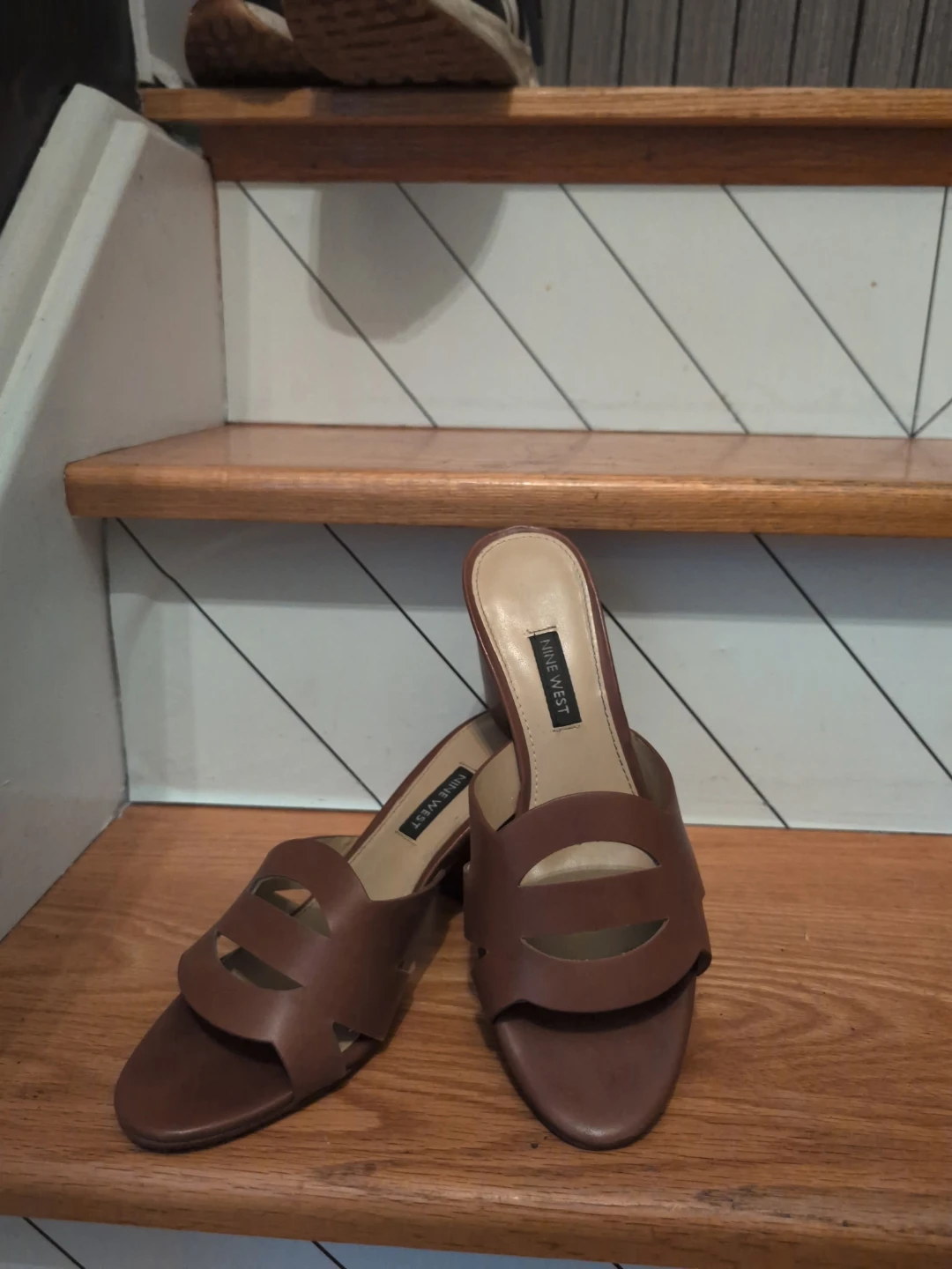 Nine West Brown Slide Heel Sandals - photo 2