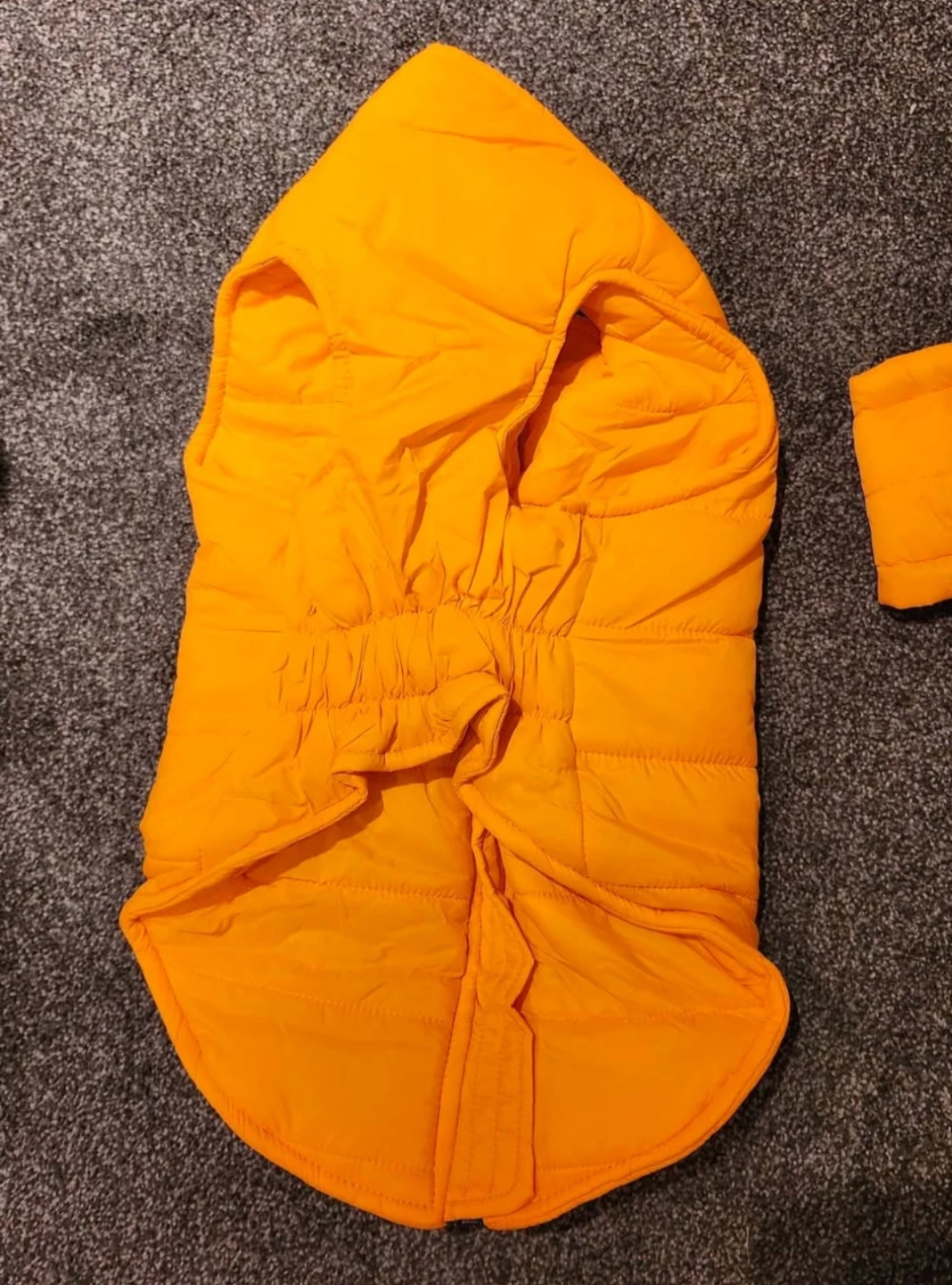 Orange Puffer Dog Vest 🏈 - photo 2