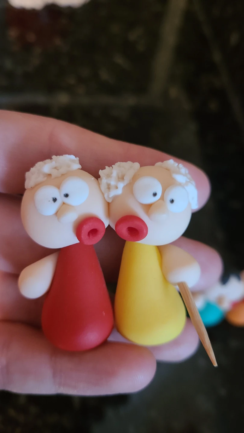 9 Handmade Polymer Clay Miniature Figurines - photo 3