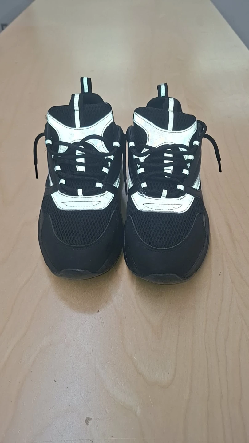 Dior B22 Black Reflective Sneakers