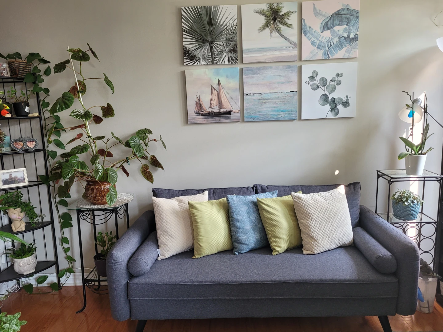Blue couch