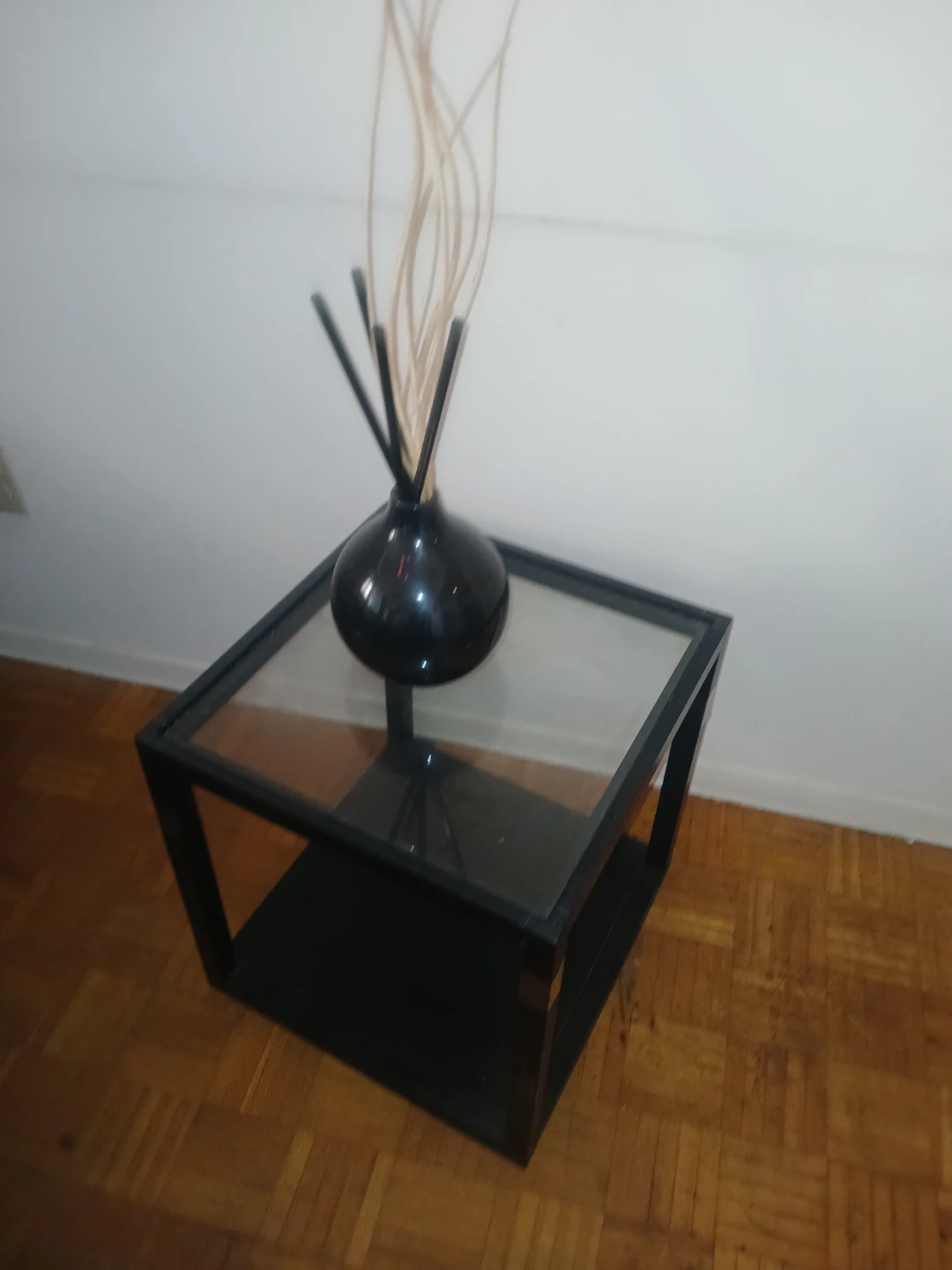 Black Glass Side Table-moving out sale! - photo 3