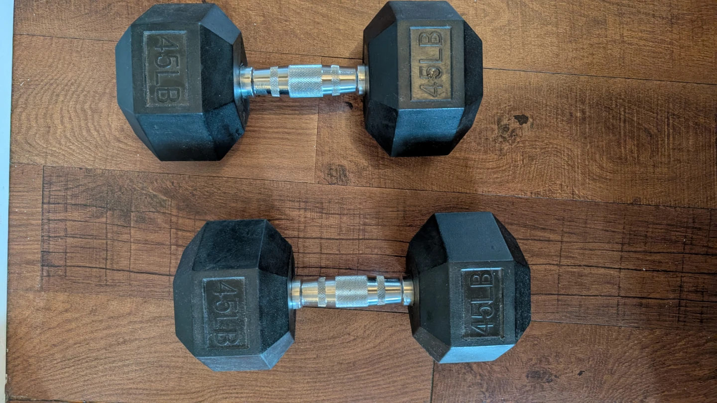 45lb Hex Dumbbells (Pair) - photo 2