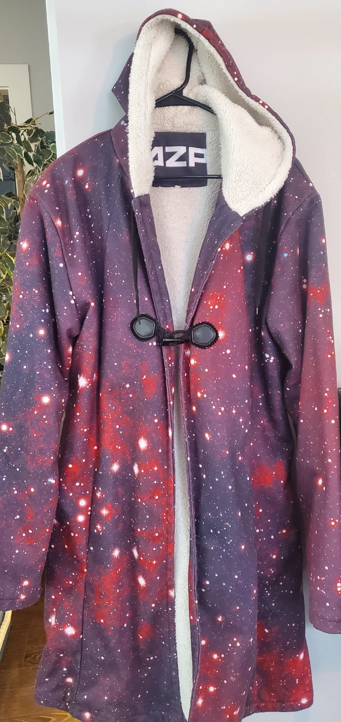 AZP Galaxy Print Fleece-Lined Coat - photo 2