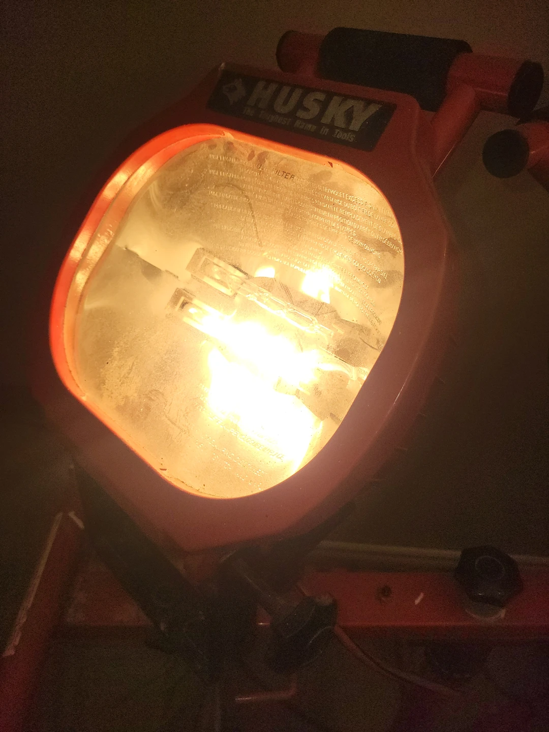 Husky Twin Head Halogen Work Light with Tripod Stand - photo 2