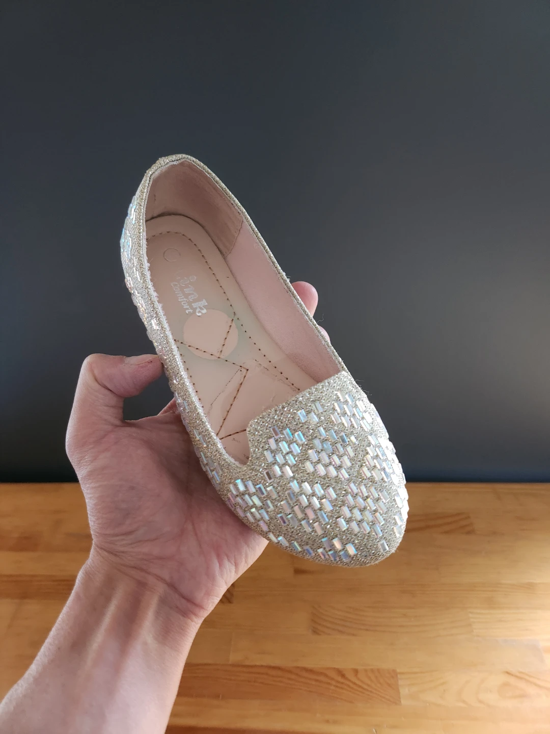 Glitter Rhinestone Flats Girls Size 12 - photo 2