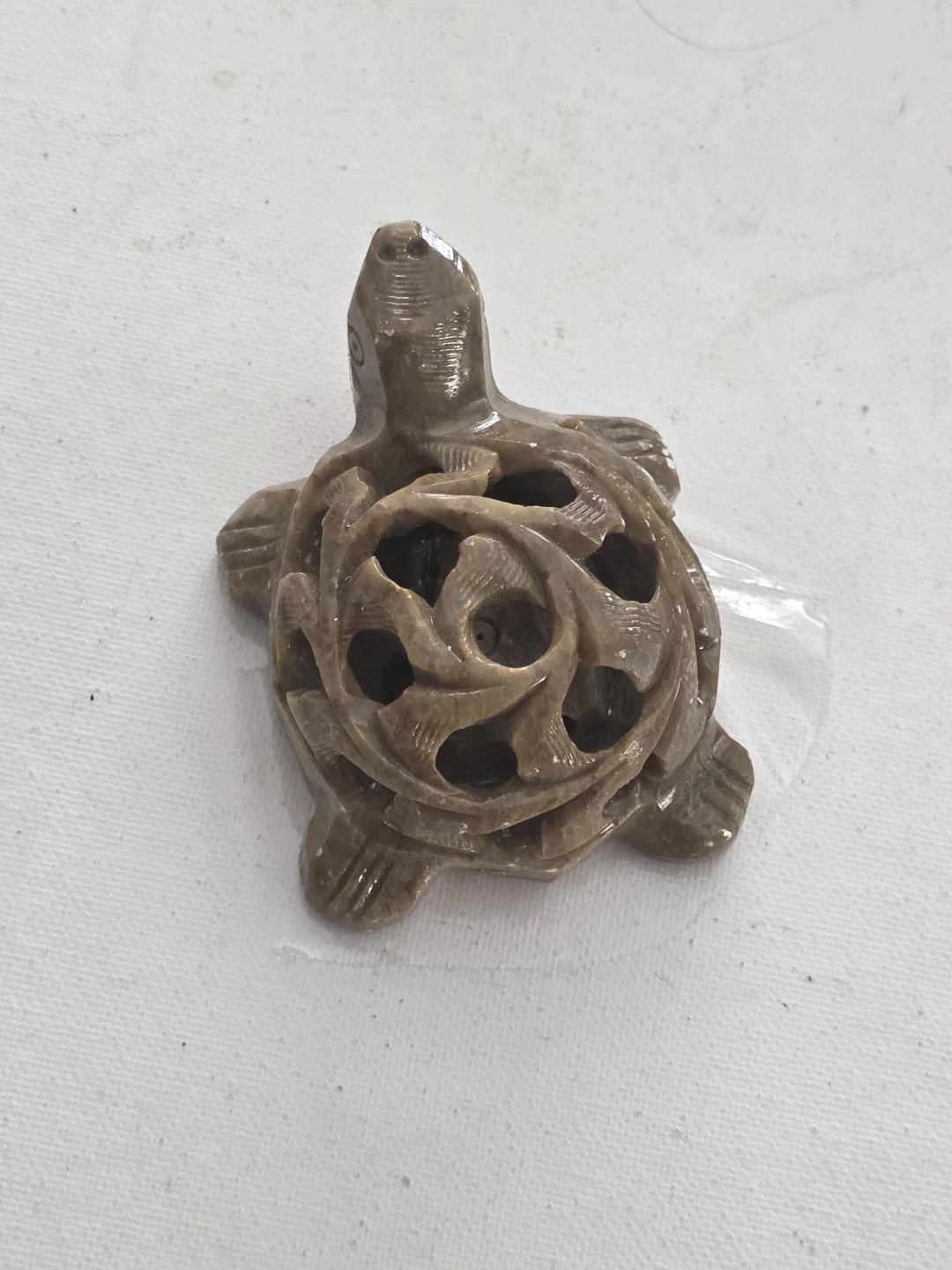 Hand-Carved Stone Turtle Figurine - photo 2