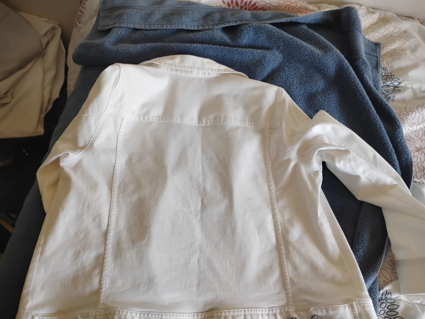 White Denim Jacket size L